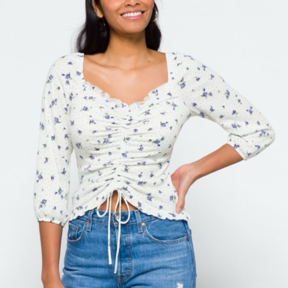 THE GENERAL GOOD
Lillia Ruched Knit Top